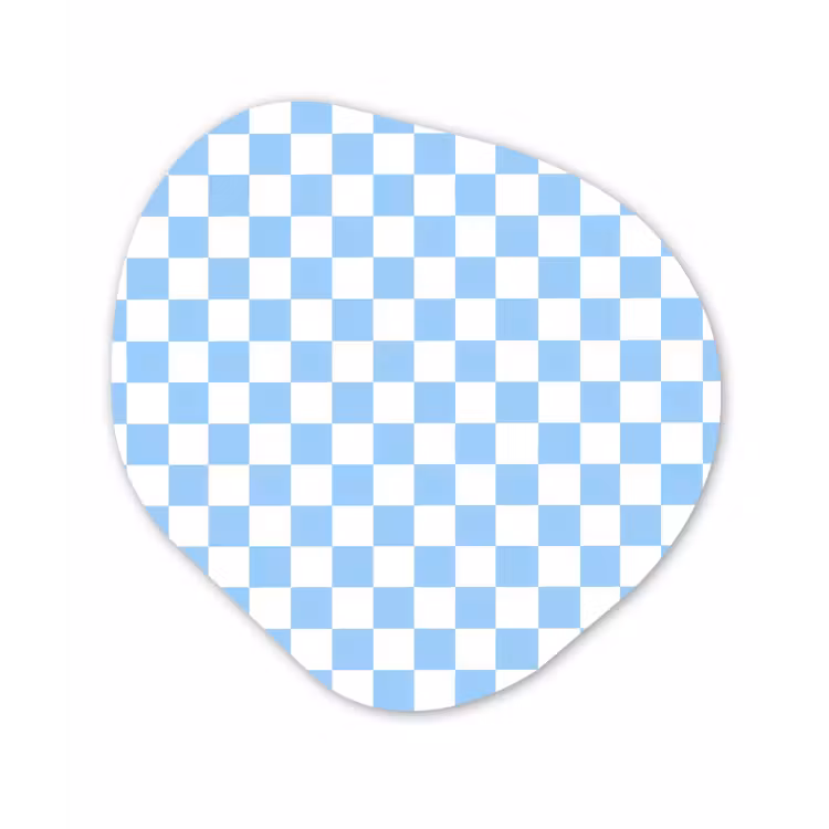 Organisch schilderij - Forex - Schaakbord - Klassiek - Blauw — 1