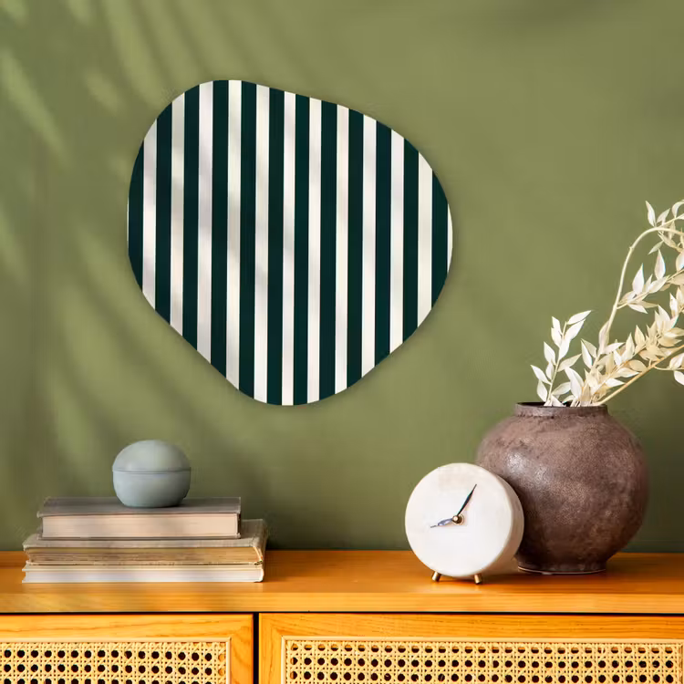 Organisch schilderij - Forex - Strepen - Klassiek - Groen — 2