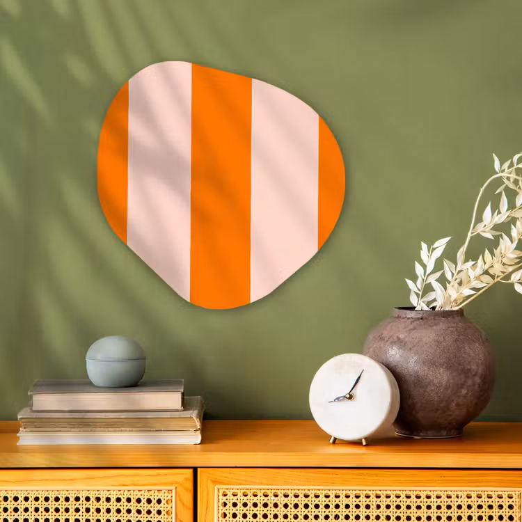 Organisch schilderij - Forex - Strepen - Modern - Oranje — 2