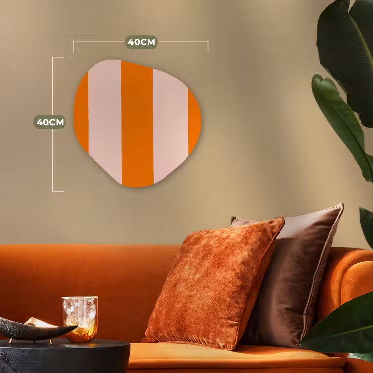 Organisch schilderij - Forex - Strepen - Modern - Oranje — 4