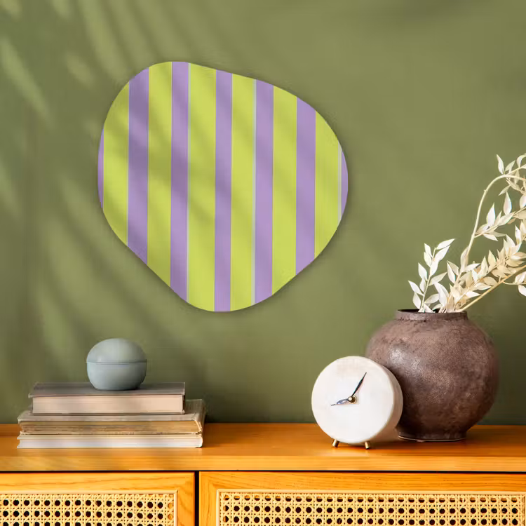 Organisch schilderij - Forex - Strepen - Patroon - Groen — 2
