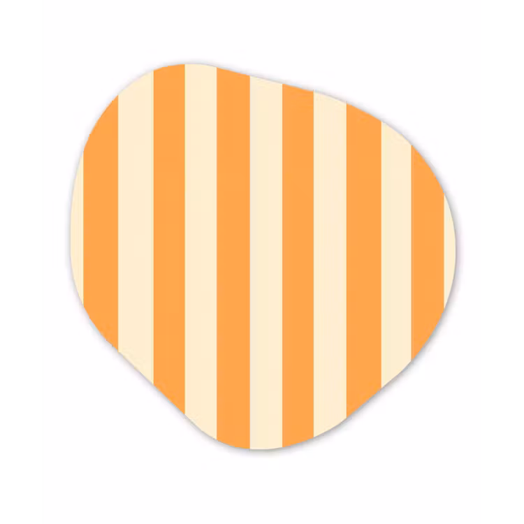 Organisch schilderij - Forex - Strepen - Patroon - Oranje — 1