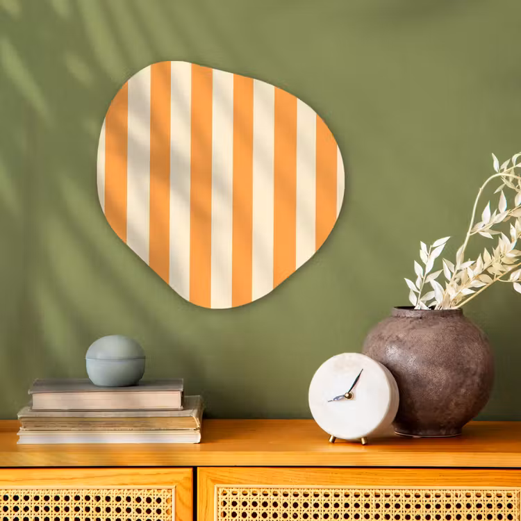 Organisch schilderij - Forex - Strepen - Patroon - Oranje — 2