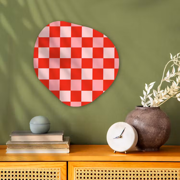 Organisch schilderij - Forex - Vierkant - Klassiek - Rood — 2
