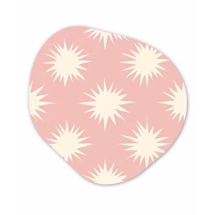 Organisch schilderij - Forex - Zonnen - Patroon - Roze — 1