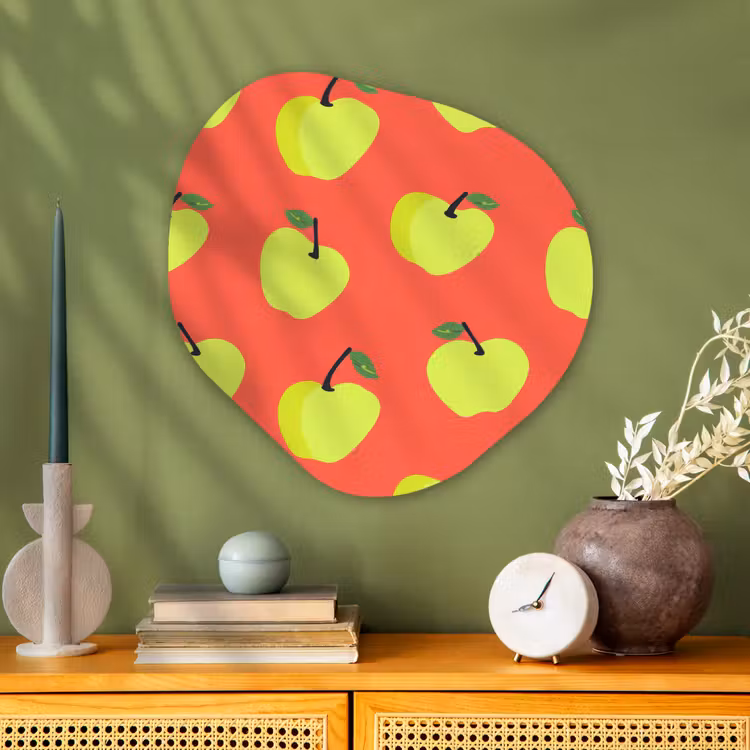 Organische vorm aluminium - Appels - Modern - Groen — 2