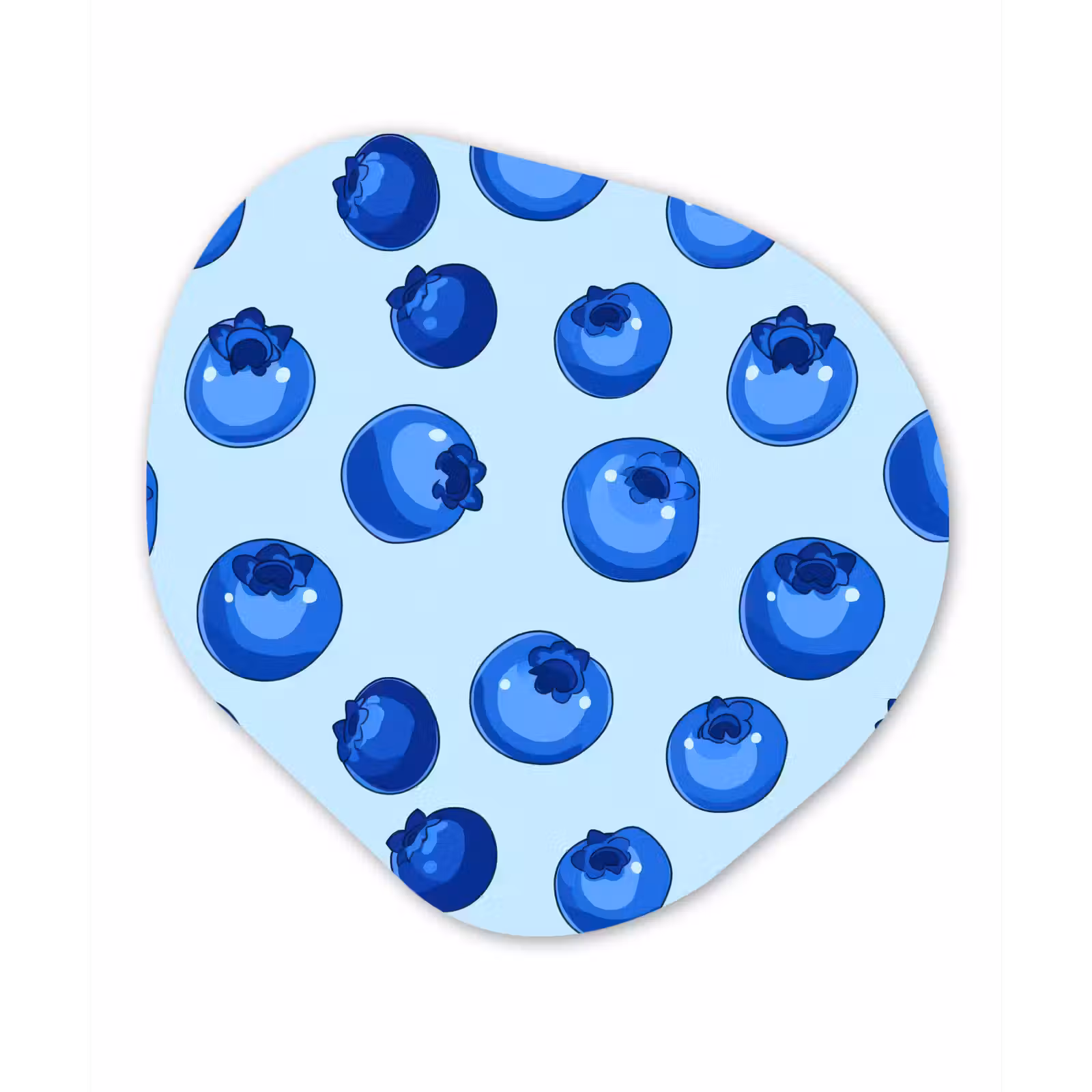 Organische vorm aluminium - Bessen - Modern - Blauw — 1