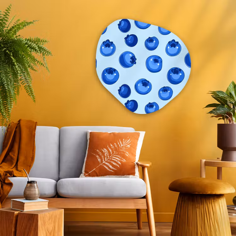 Organische vorm aluminium - Bessen - Modern - Blauw — 3
