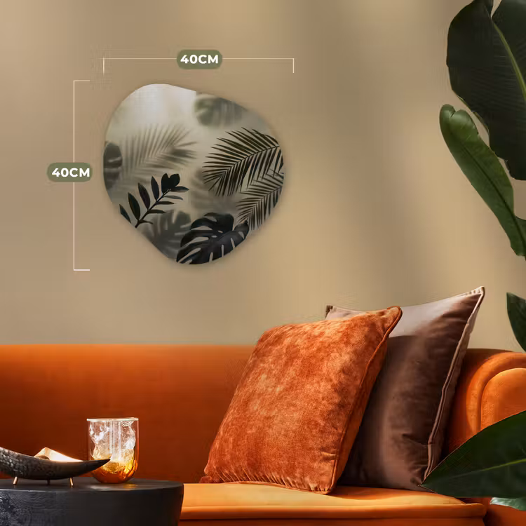 Organisch schilderij - Forex - Planten - Bladeren - Schaduwen - Groen - Modern — 4