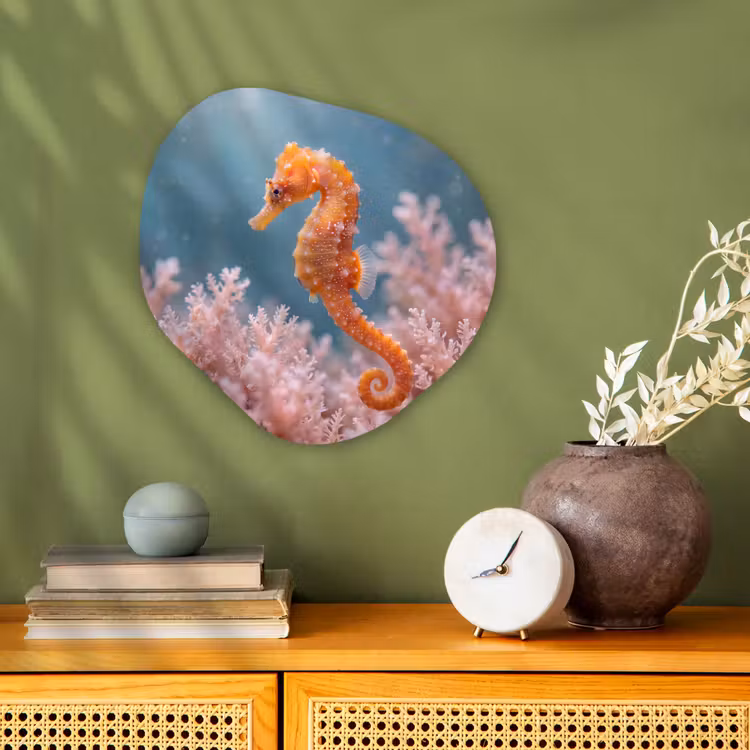 Organisch schilderij - Forex - Vis - Koraal - Oceaan - Macro - Oranje — 2