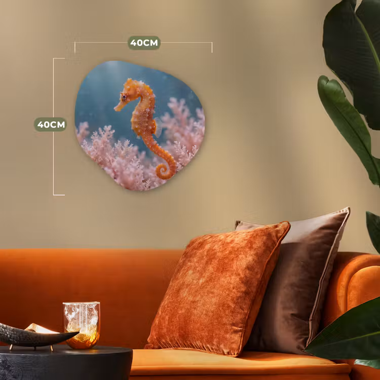 Organisch schilderij - Forex - Vis - Koraal - Oceaan - Macro - Oranje — 4