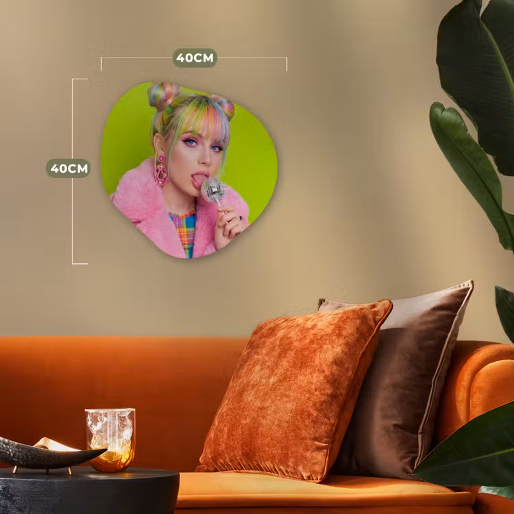 Organisch schilderij - Forex - Vrouw - Kleurrijk haar - Pop art - Modern - Levendig — 4