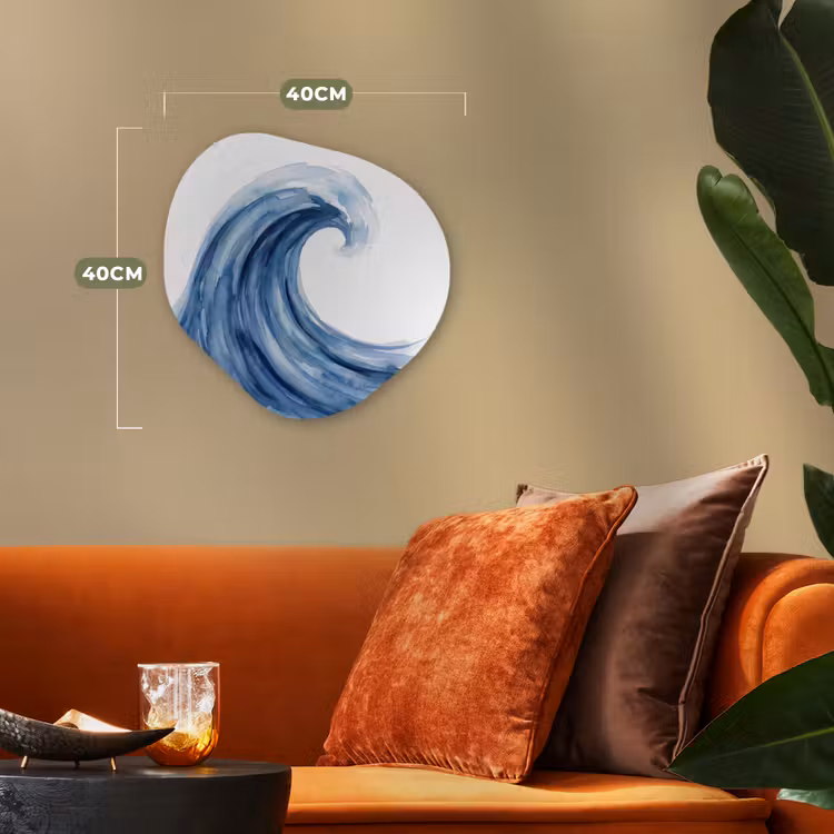 Organisch schilderij - Forex - Water - Beweging - Natuur - Modern - Blauw — 4
