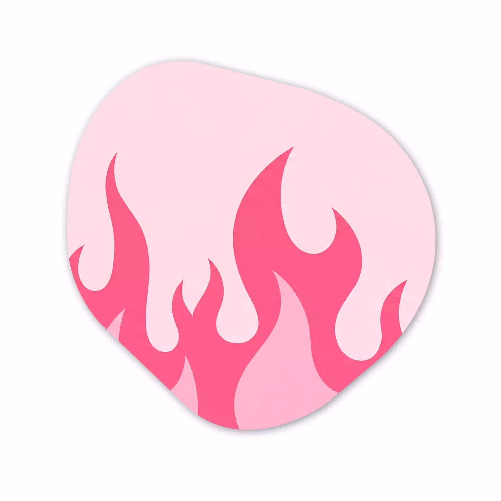 Organisch schilderij - Forex - Vlammen - Patroon - Abstract - Modern - Roze — 1