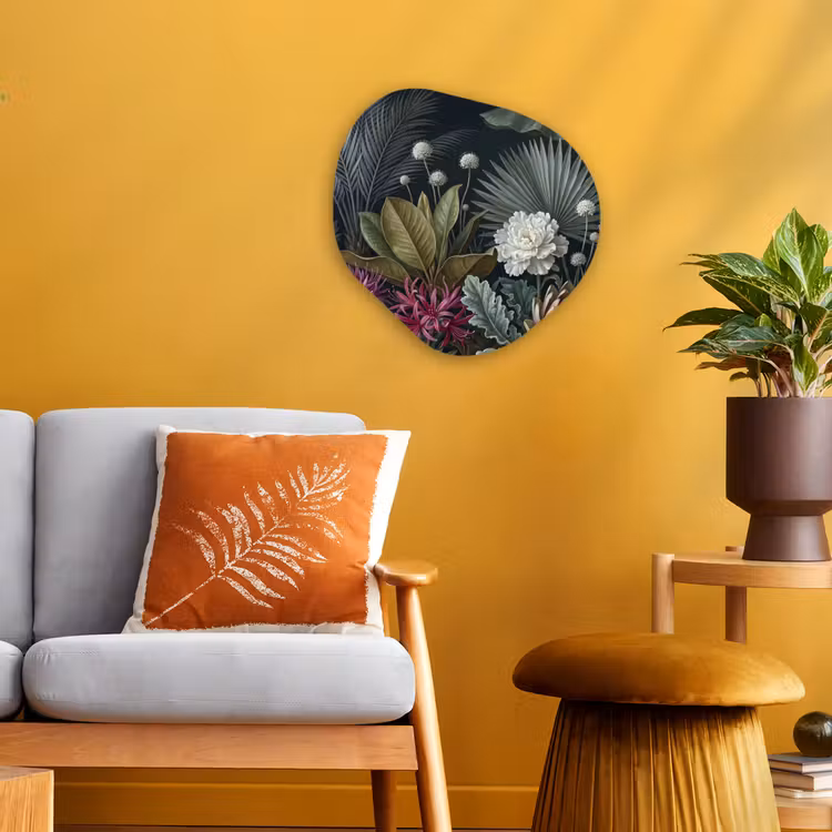 Organisch schilderij - Forex - Planten - Tropisch - Botanisch - Donker - Groen — 3