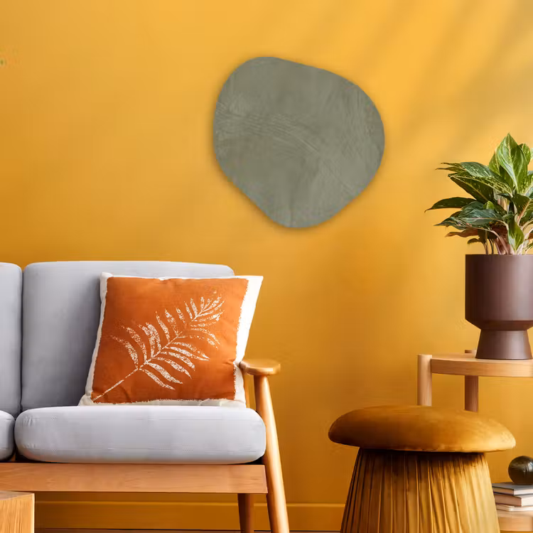Organisch schilderij - Forex - Textuur - Betonlook - Achtergrond - Modern - Groen — 3