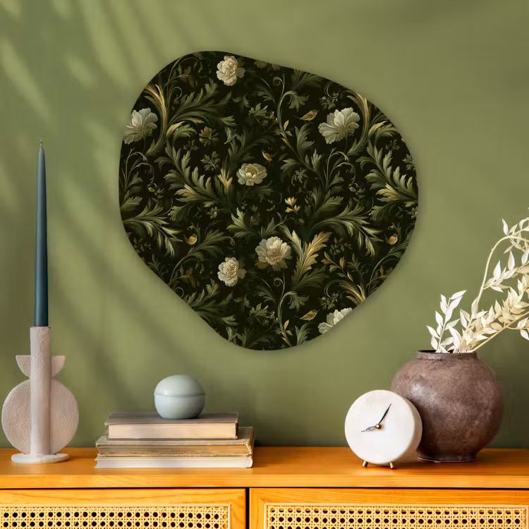 Organische vorm aluminium - Botanisch - Naadloos - Bloemen — 2