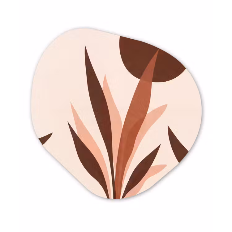 Organisch schilderij - Forex - Planten - Abstract - Natuur - Bruin — 1