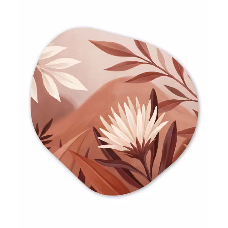 Organisch schilderij - Forex - Planten - Bladeren - Botanisch - Modern - Bruin — 1