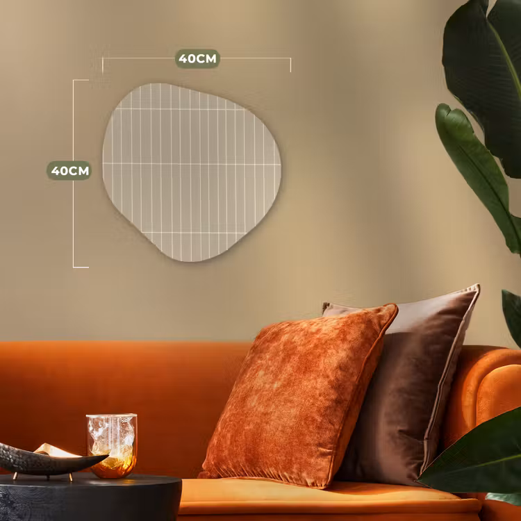 Organisch schilderij - Forex - Verticaal - Wandtegel - Crème - Beige — 4