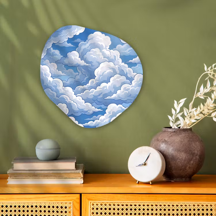Organisch schilderij - Forex - Wolken - Hemel - Abstract - Wit — 2