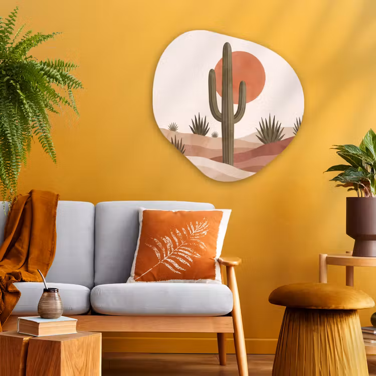 Organische vorm aluminium - Cactus - Duinen - Modern - Landschap - Groen — 3