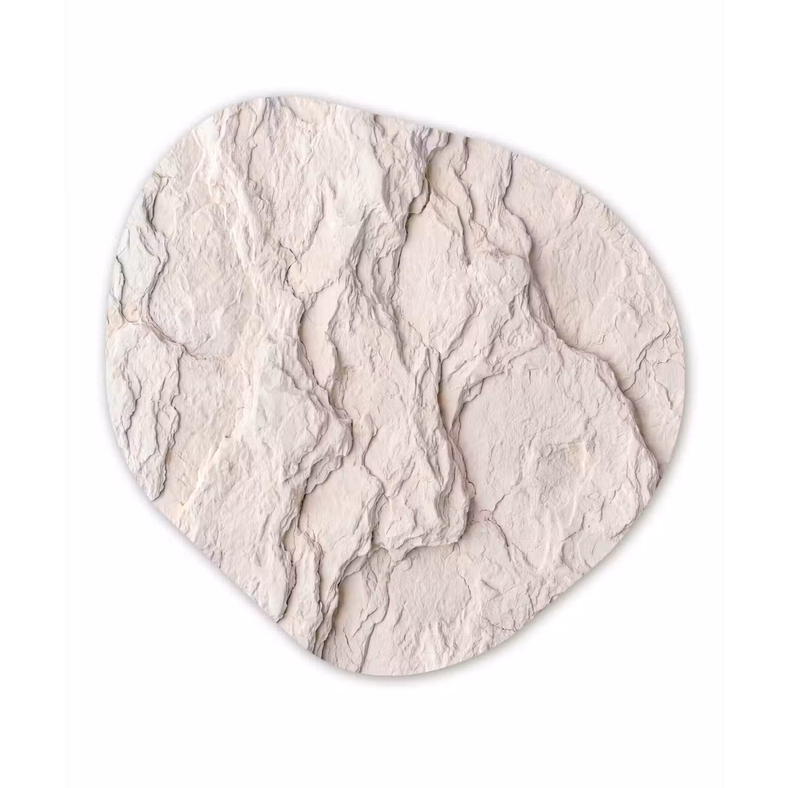 Organisch schilderij - Forex - Rots - Structuur - Natuur - Beige - Abstract — 1