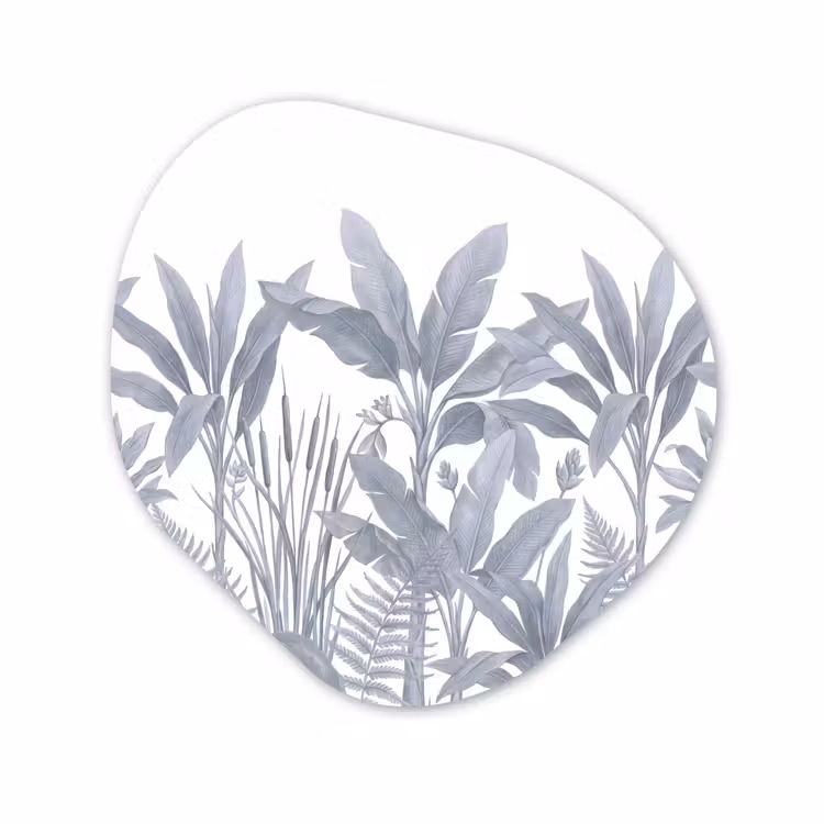 Organisch schilderij - Forex - Planten - Bladeren - Natuur - Grijs — 1