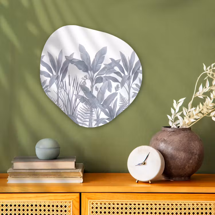 Organisch schilderij - Forex - Planten - Bladeren - Natuur - Grijs — 2