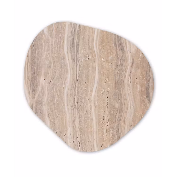 Organisch schilderij - Forex - Steen - Patroon - Textuur - Natuurlijk - Beige — 1
