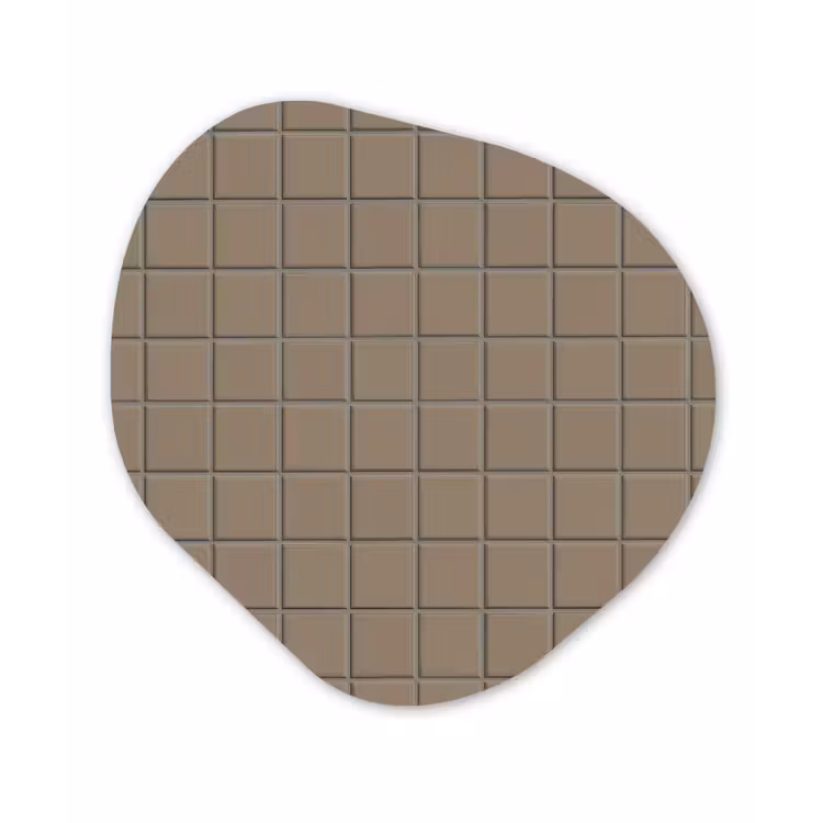 Organisch schilderij - Forex - Tegel - Patroon - Taupe — 1