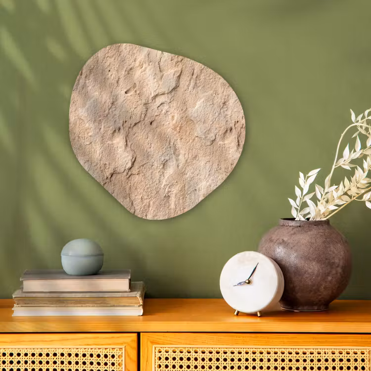 Organisch schilderij - Forex - Textuur - Steen - Natuur - Beige — 2