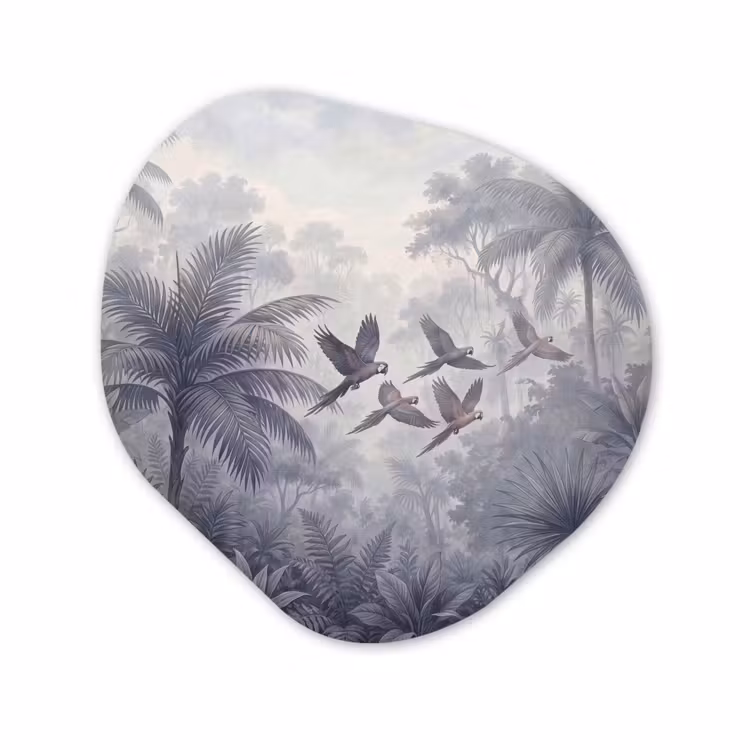 Organisch schilderij - Forex - Vogel - Vliegend - Jungle - Vintage - Dieren — 1