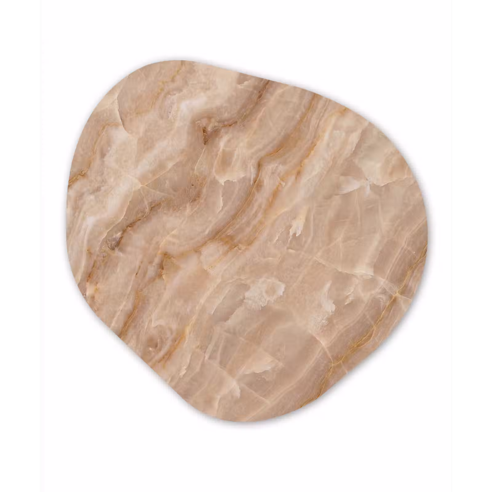 Organisch schilderij - Forex - Steen - Ader - Natuur - Modern - Beige — 1