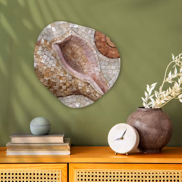 Organisch schilderij - Forex - Schelp - Mozaïek - Zee - Beige - Modern — 2