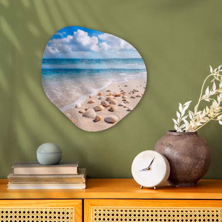 Organisch schilderij - Forex - Schelpen - Strand - Natuur - Beige — 2