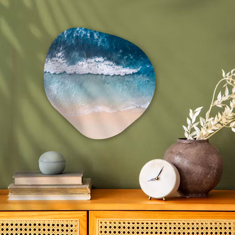 Organisch schilderij - Forex - Strand - Zee - Golven - Natuur - Blauw — 2