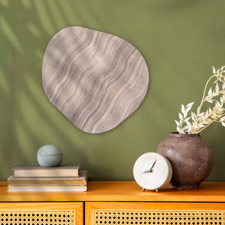 Organisch schilderij - Forex - Textuur - Golvend - Abstract - Modern - Beige — 2