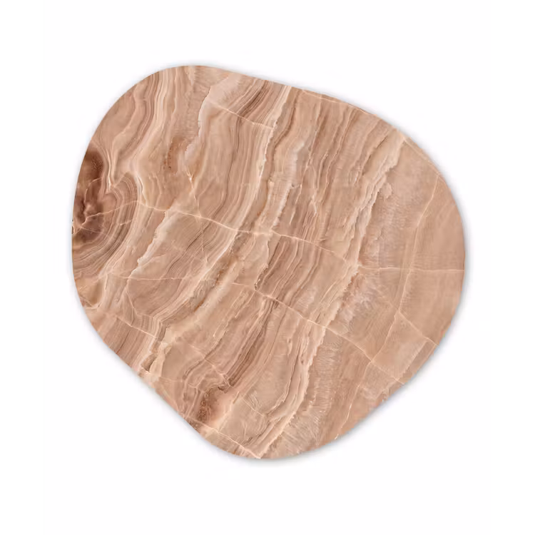 Organisch schilderij - Forex - Textuur - Golvend - Abstract - Warm - Bruin — 1