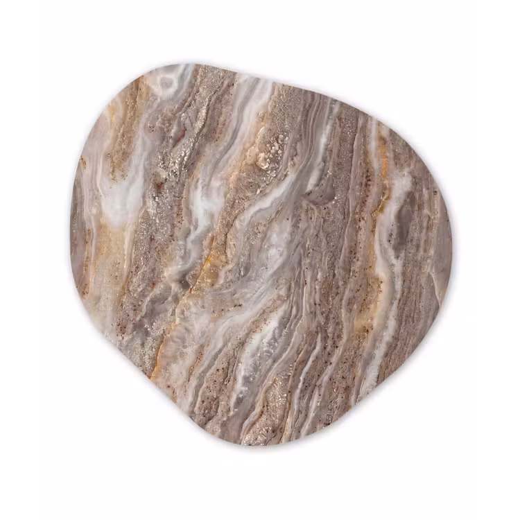 Organisch schilderij - Forex - Textuur - Steen - Abstract - Beige — 1