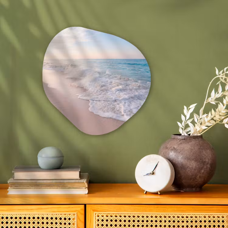Organisch schilderij - Forex - Zee - Golven - Strand - Natuur - Wit — 2