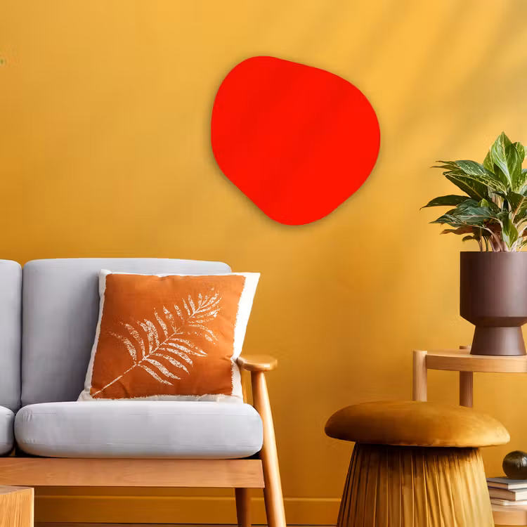 Organisch schilderij - Forex - Vibrant - Vermilion - Rood — 3