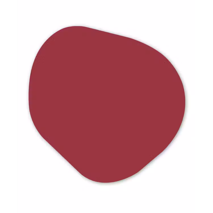 Organische vorm aluminium - Antique - Ruby - Rood — 1