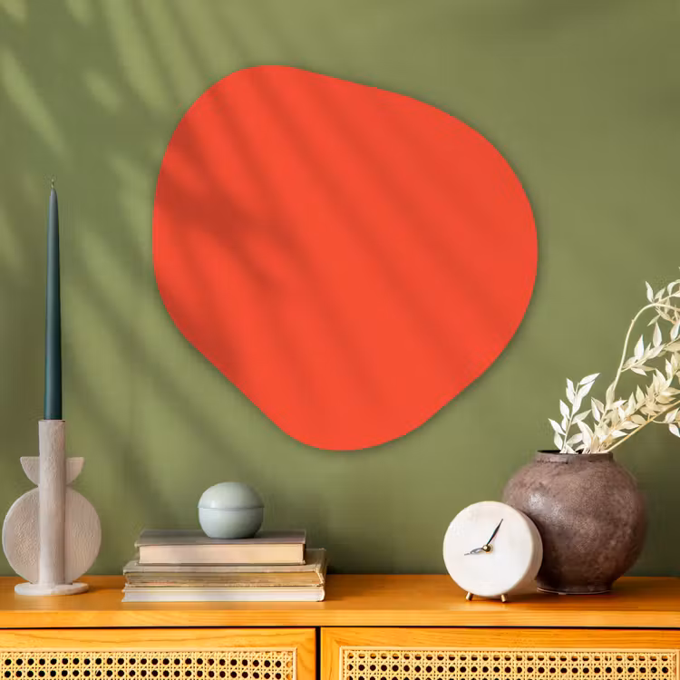 Organische vorm aluminium - Burnt - Coral - Oranje — 2