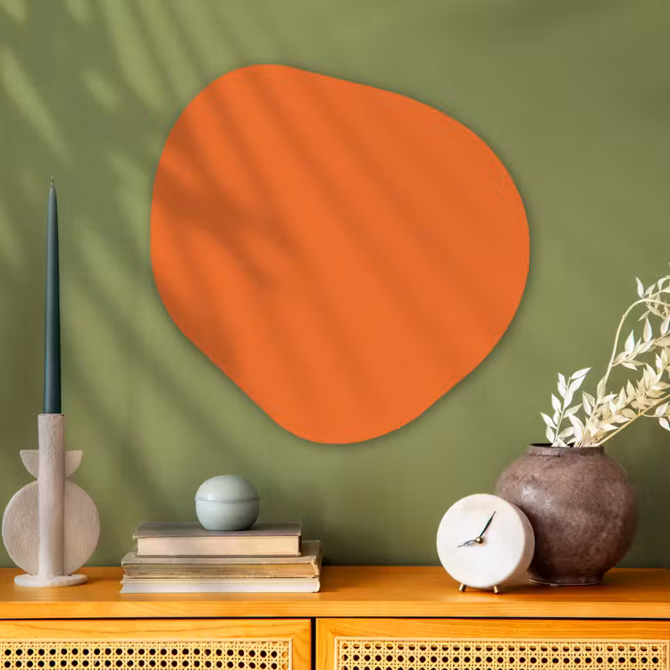 Organische vorm aluminium - Burnt - Sienna - Oranje — 2