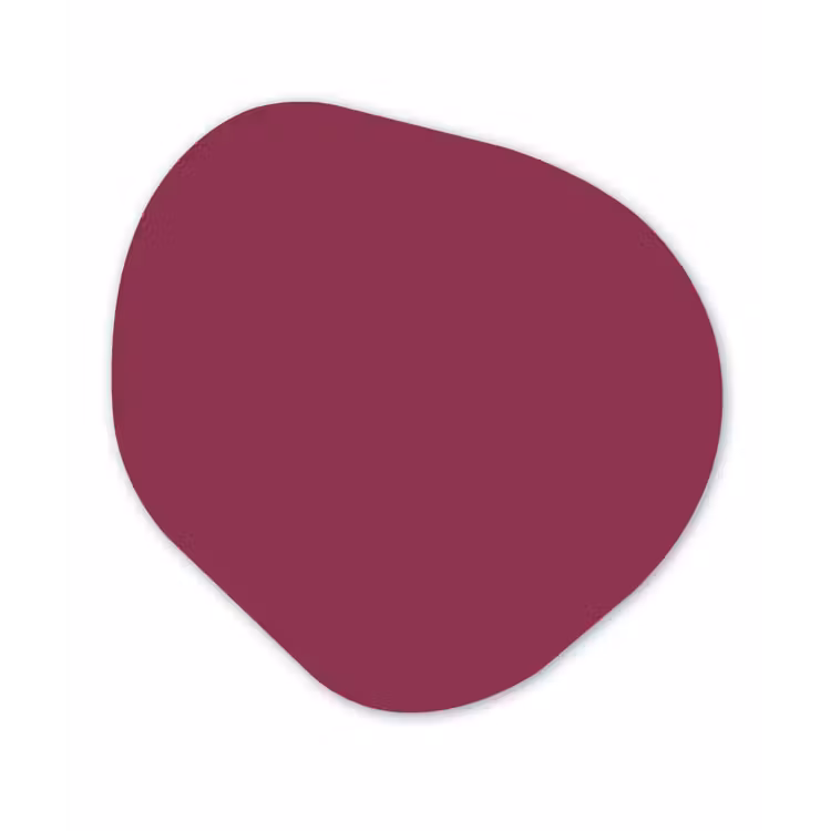Organische vorm aluminium - Deep - Rasberry - Rood — 1
