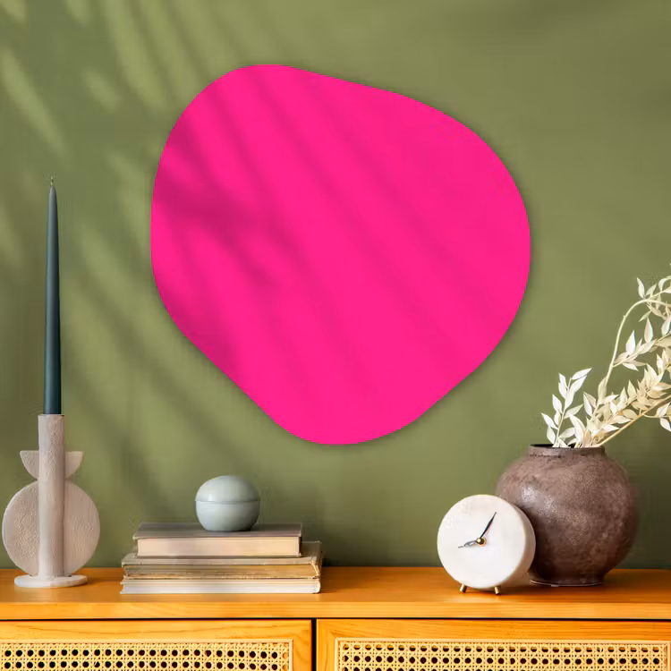 Organische vorm aluminium - Hot - Fuchsia - Roze — 2