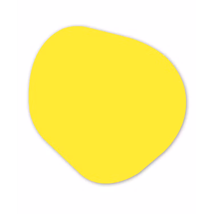 Organisch schilderij - Forex - Soft - Custard - Geel — 1
