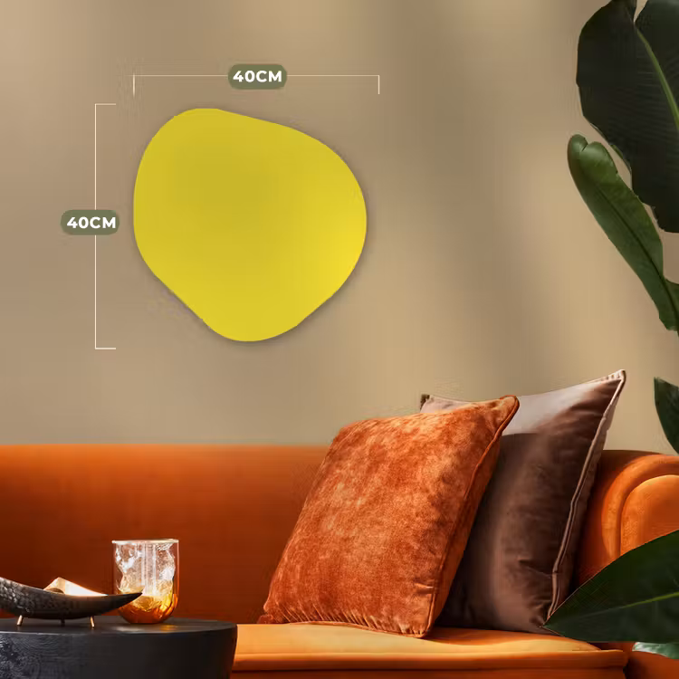 Organisch schilderij - Forex - Soft - Custard - Geel — 4