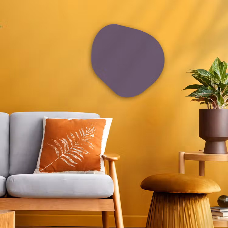 Organisch schilderij - Forex - Velvet - Aubergine - Paars — 3
